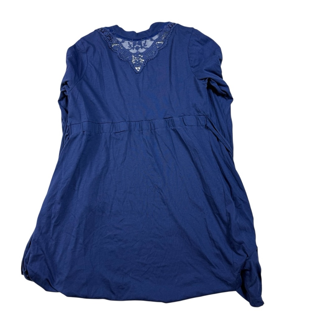 Bump in the Night Maternity 2-Piece Sleep/Loungewear Set Blue XL Robe & Cami - Picture 8 of 16